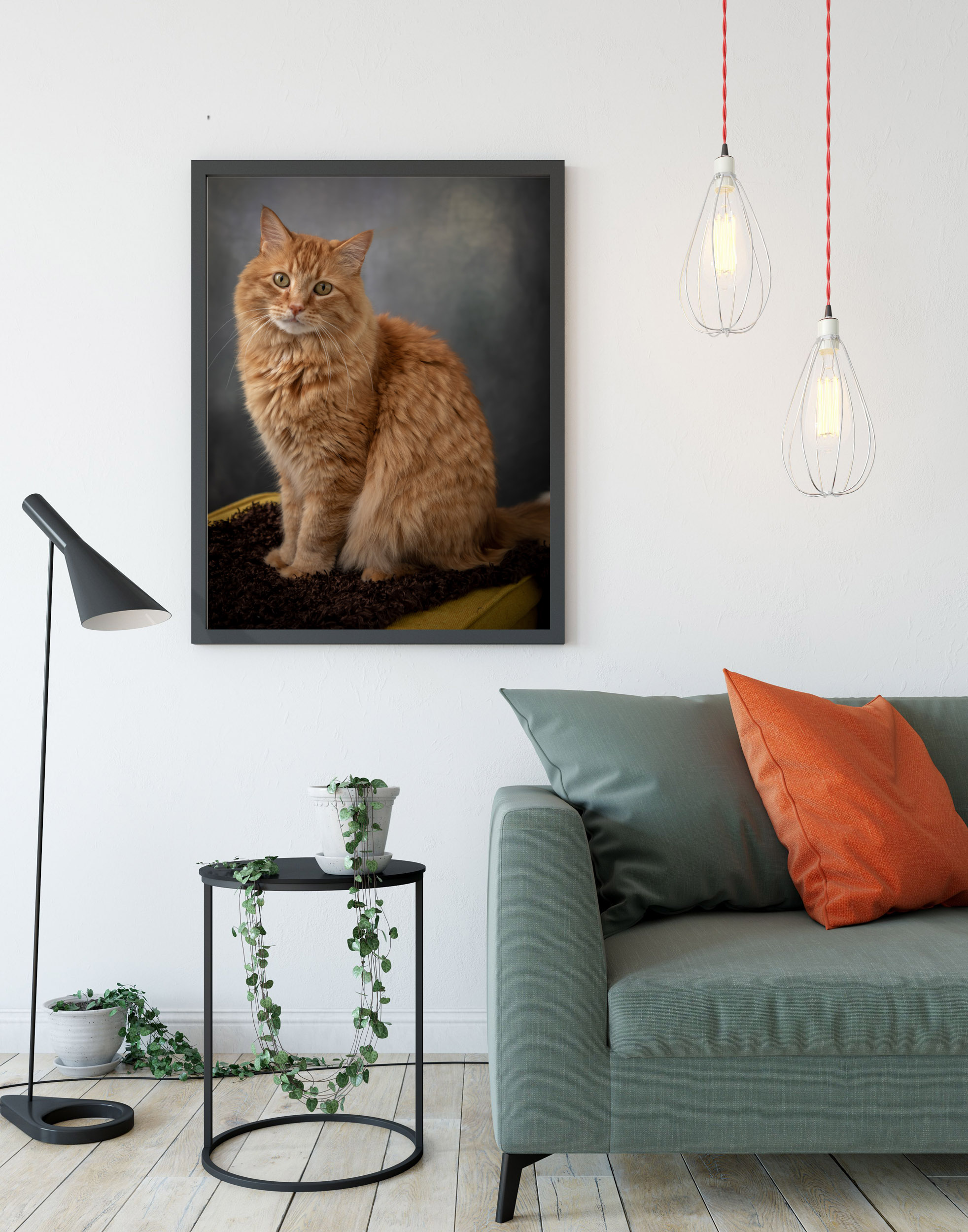 Cat Wall Portrait Fine Art